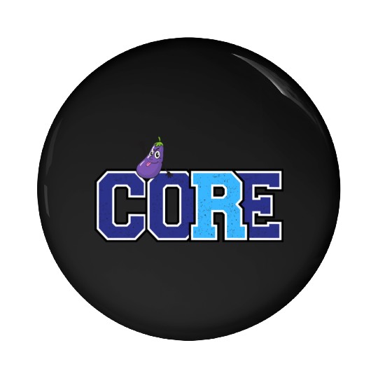 Core and eggplant Pin Buttons