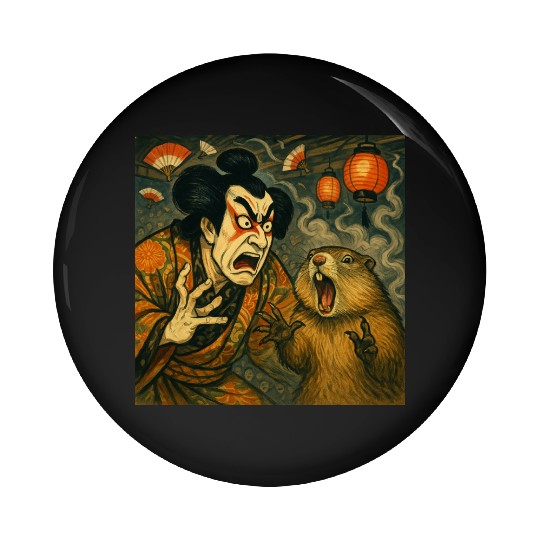 Kabuki Showdown – The Ultimate Scream-Off Pin Buttons