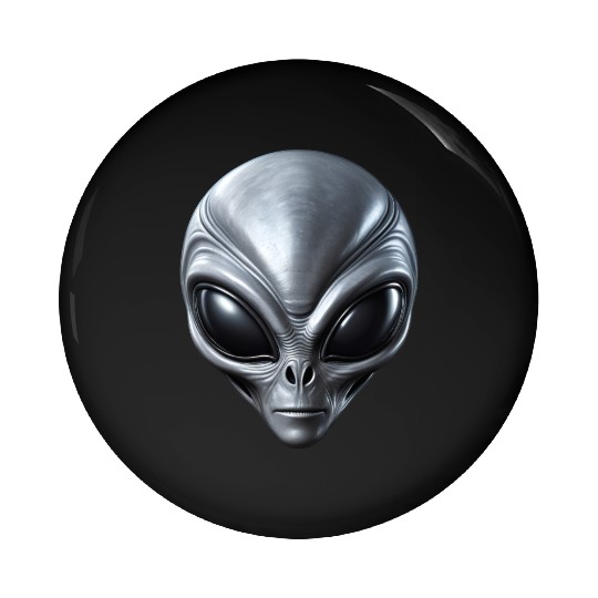 Small Grey Alien Extraterrestrial ET Being Pin Buttons