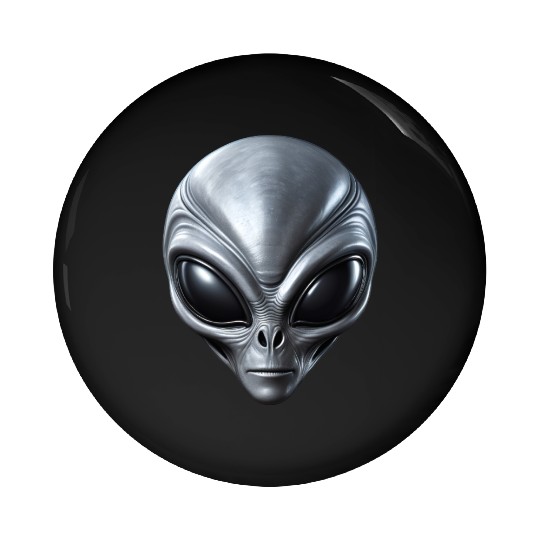 Small Grey Alien Extraterrestrial ET Being Pin Buttons