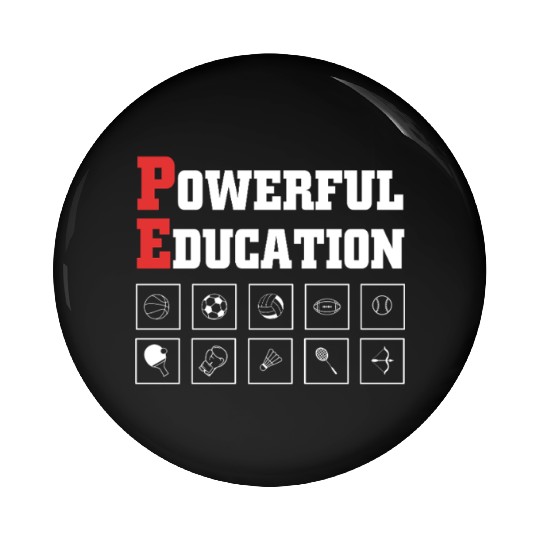 Physical Education Teacher PE Coach Pin Buttons