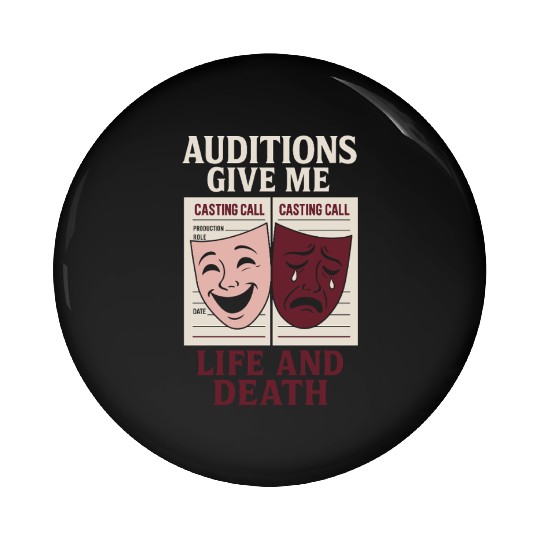 Theater Kid Drama Club Musical Theater Nerd Stage Pin Buttons