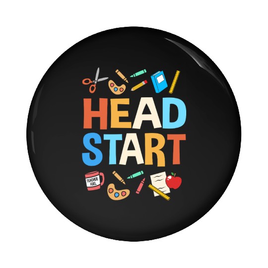 Head Start Crew School Teacher Pin Buttons