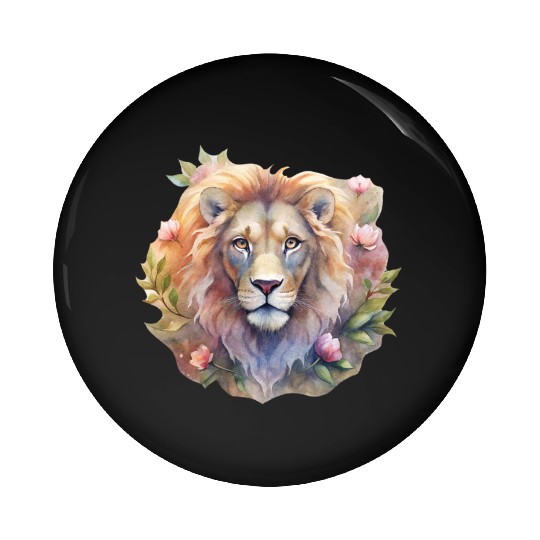 Asher the Floral Monarch Pin Buttons