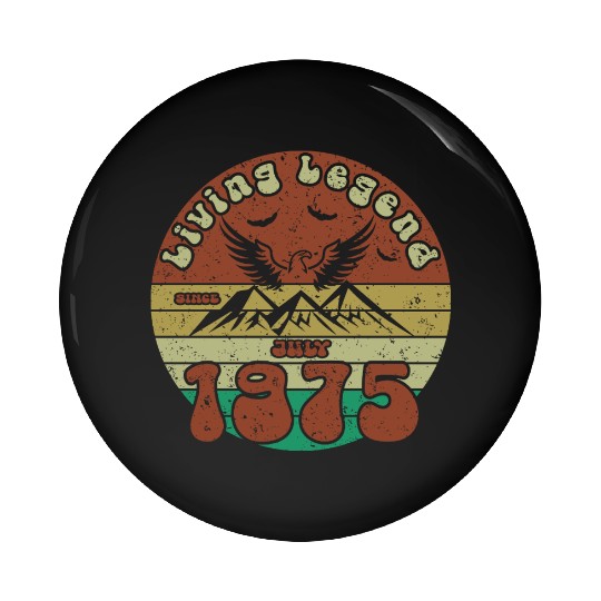 50th birthday Living Legend since VIN 07/1975 Pin Buttons