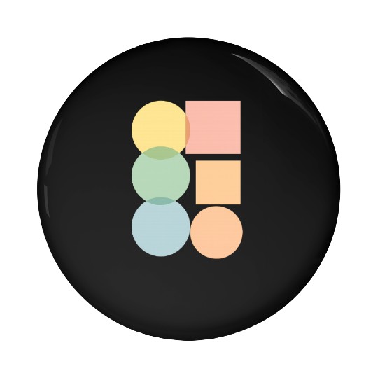 Color circle triangel square sizes Pin Buttons