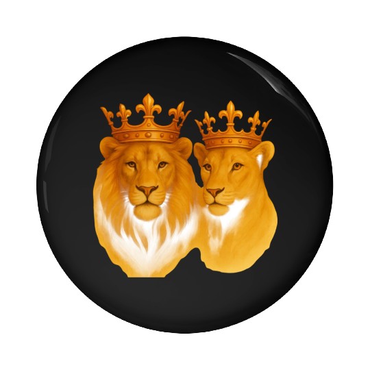 Royal Bond: The King & Queen of the Wild Pin Buttons