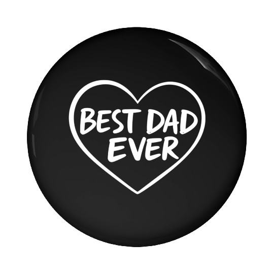 Best Dad Ever Heart Pin Buttons