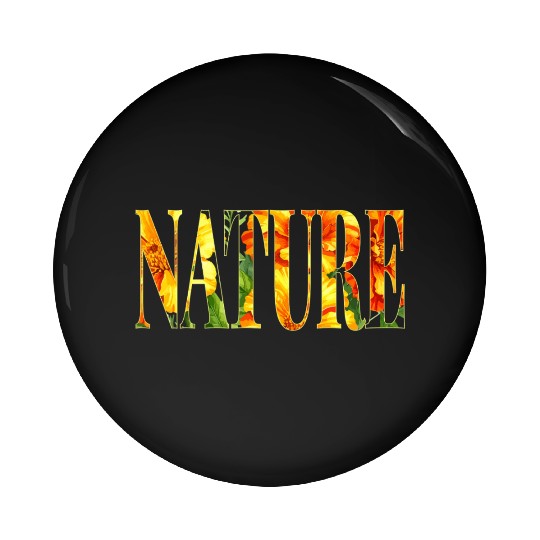 Nature Marigold Flower Pin Buttons