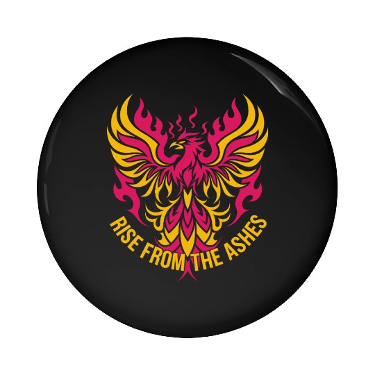 Rise From The Ashes Phoenix Bird T Tattoo Pin Buttons