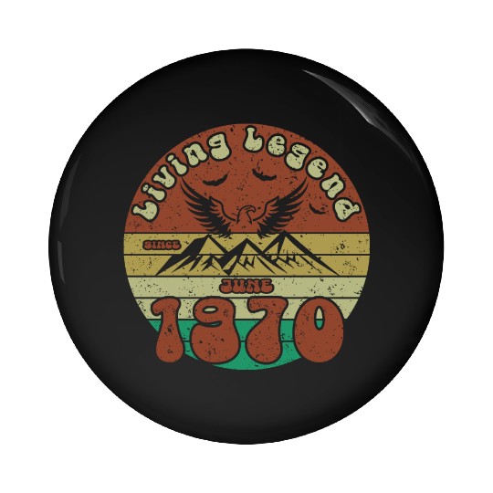 55th birthday Living Legend since VIN 06/1970 Pin Buttons
