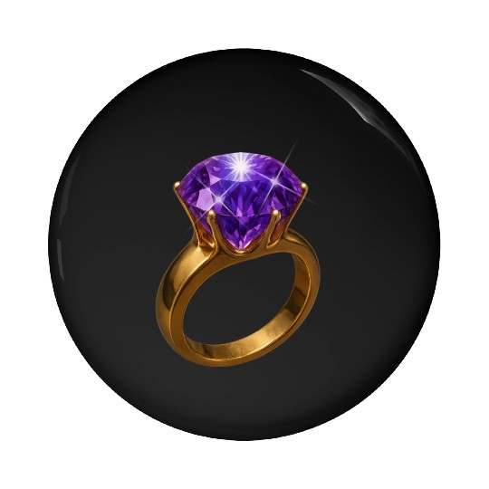 Royal Amethyst: The Elegance of Purple Gemstone Pin Buttons