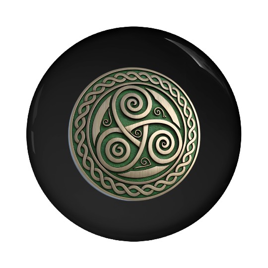 Green Festival Logo Representing Irish Pin Buttons