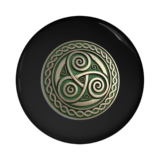 Green Festival Logo Representing Irish Pin Buttons