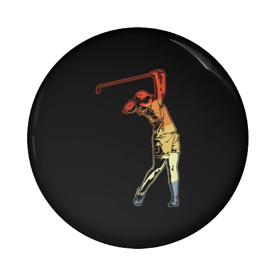 Golfer Lady Pin Buttons