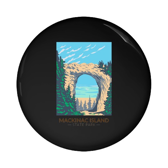 Mackinac Island Pin Buttons