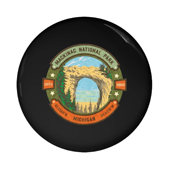Mackinac Island Pin Buttons