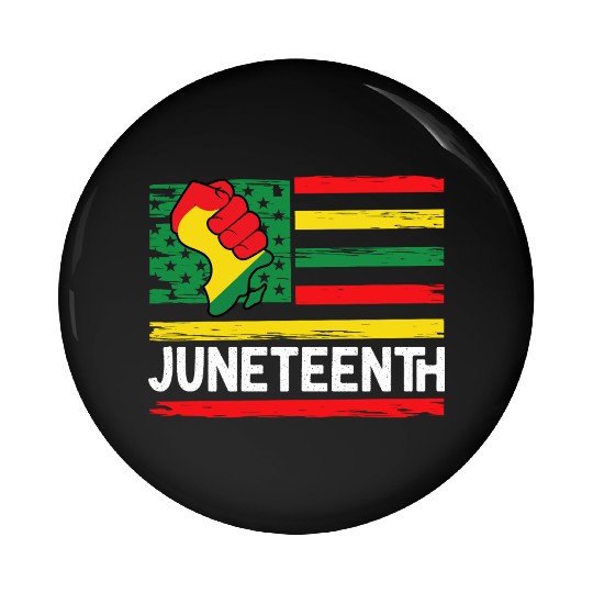 Freedom Day Juneteenth Black And Proud Pin Buttons