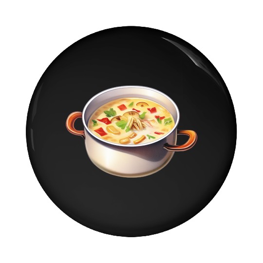 Creamy Bacon Mushroom Soup Pin Buttons