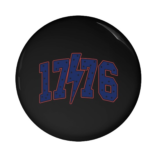1776 4th of July Pin Buttons