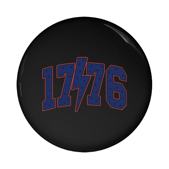 1776 4th of July Pin Buttons
