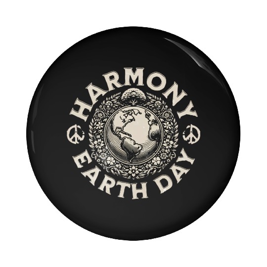 Earth Day Pin Buttons | Harmony with Nature Pin Buttons