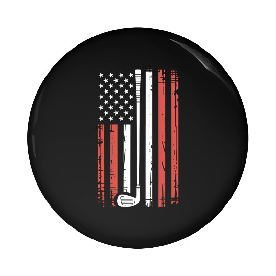 Patriotic Golf Pin Buttons | American Flag Golf