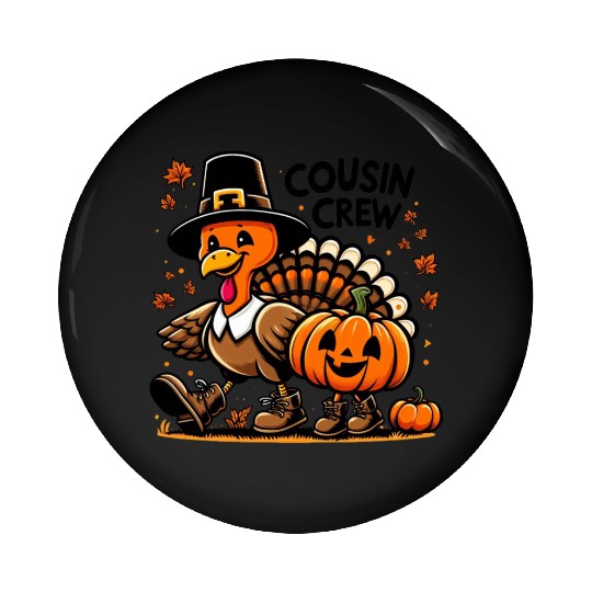 Halloween Cousin Crew Pin Buttons