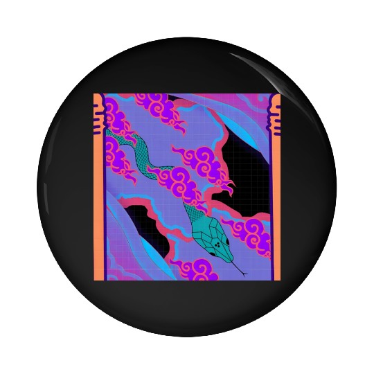 Storm Serpent Pin Buttons