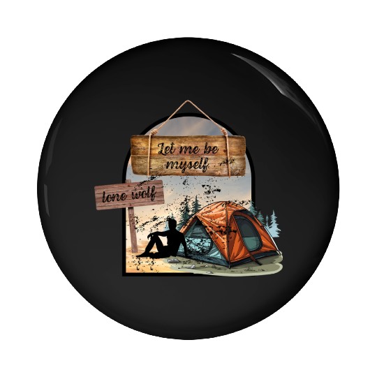 Lone Wolf Retreat Pin Buttons