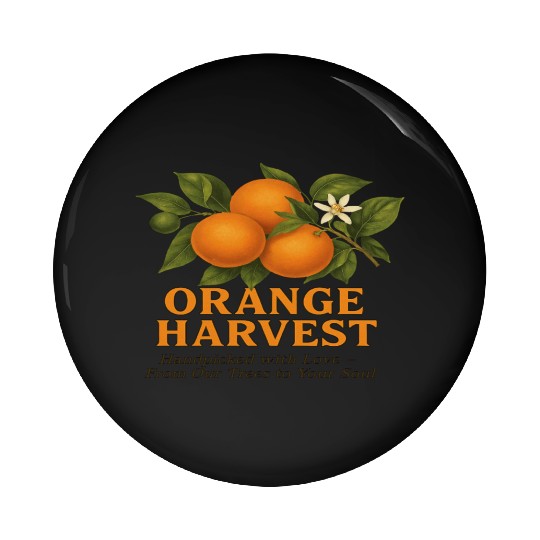 Sunkissed Groves Orange Harvest Pin Buttons