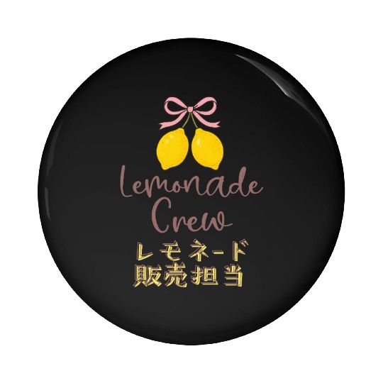 Lemonade Crew Coquette Bow Pin Buttons