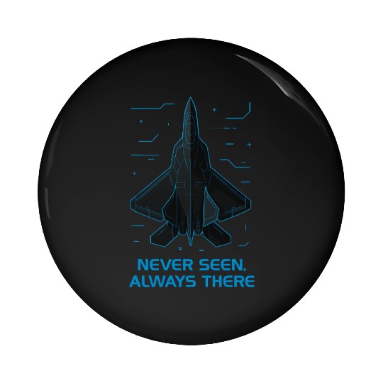Stealth Fighter Jet Pin Buttons – Futuristic Military