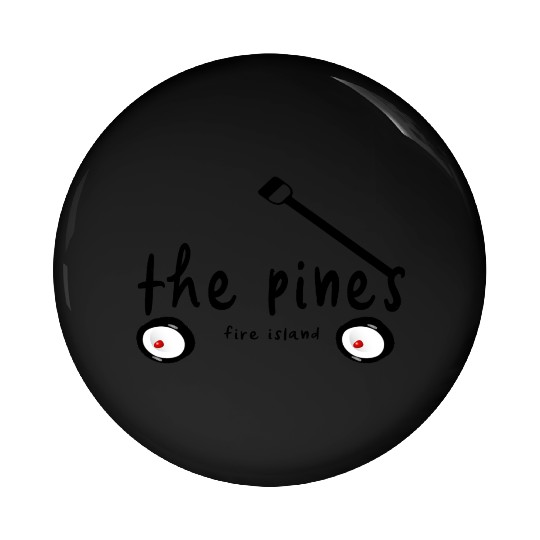 The Pines Fire Island NY wagon word gay paradise Pin Buttons
