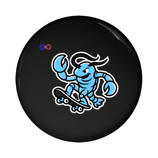 Saint Lucia Lobsters Yellow Pin Buttons