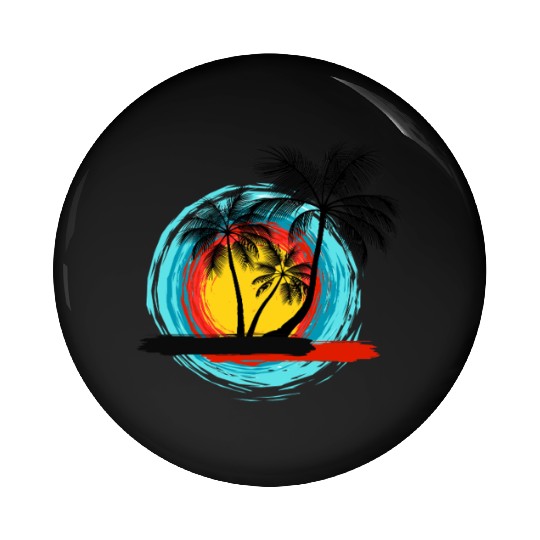 Hello summer paradise on Men's Premium Pin Buttons