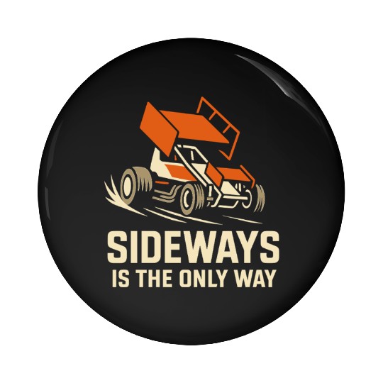 Sprint Car Racing Dirt Track Speed Oval Race Pin Buttons