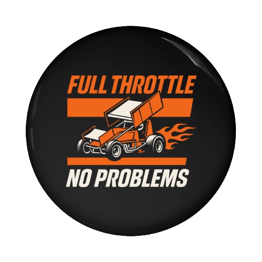 Sprint Car Racing Dirt Track Speed Oval Race Pin Buttons