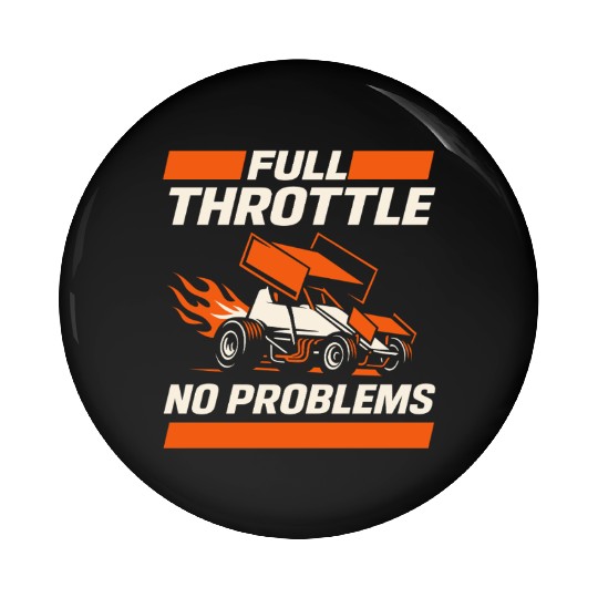 Sprint Car Racing Dirt Track Speed Oval Race Pin Buttons