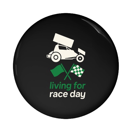 Sprint Car Racing Dirt Track Speed Oval Race Pin Buttons