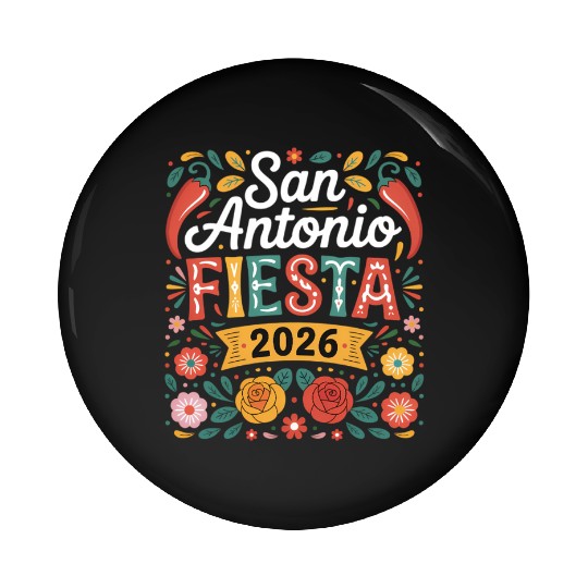 San Antonio 2026 Fiesta Cinco De Mayo Texas Pin Buttons