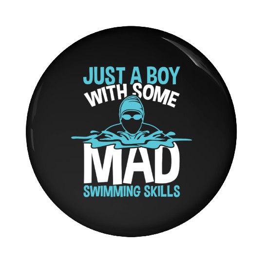 Funny Swim Boy Pin Buttons