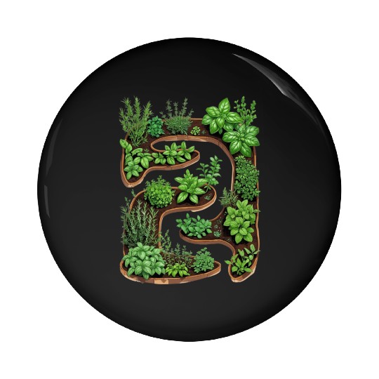 City Herb Garden Oasis Blueprint Pin Buttons