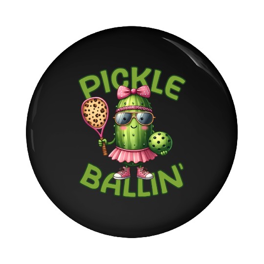Pickle Ballin Pickleball Dink This Pin Buttons