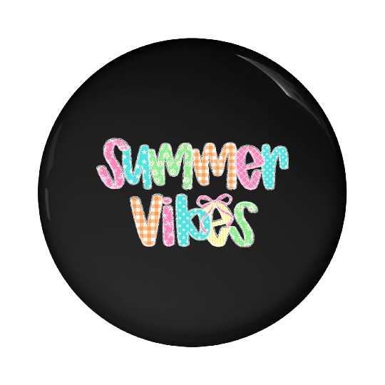 Preppy Summer Vibes Pin Buttons