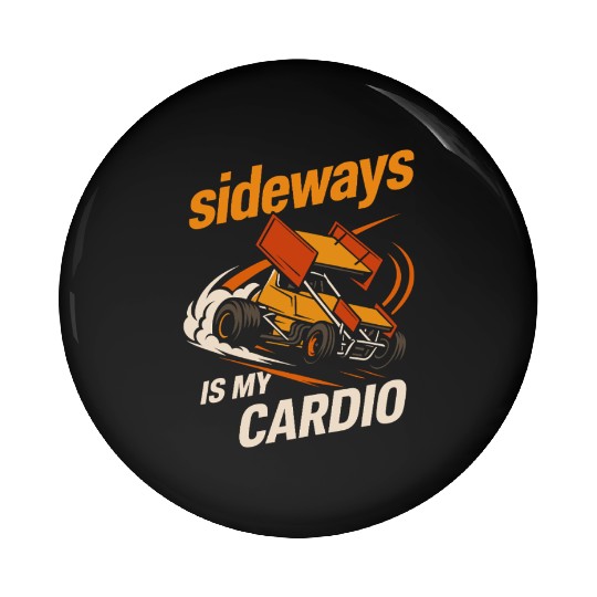 Sprint Car Racing Dirt Track Speed Oval Race Pin Buttons