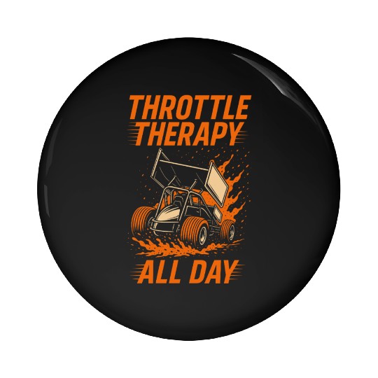 Sprint Car Racing Dirt Track Speed Oval Race Pin Buttons