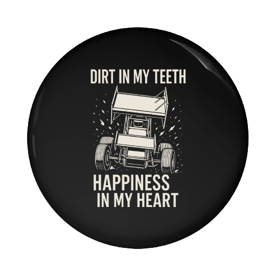 Sprint Car Racing Dirt Track Speed Oval Race Pin Buttons