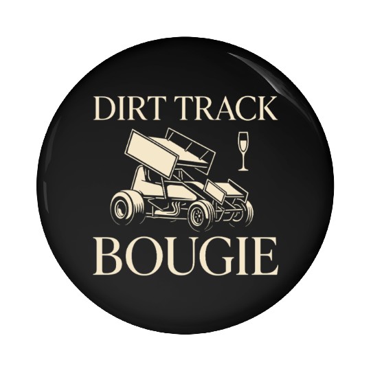 Sprint Car Racing Dirt Track Speed Oval Race Pin Buttons