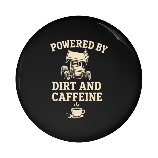 Sprint Car Racing Dirt Track Speed Oval Race Pin Buttons